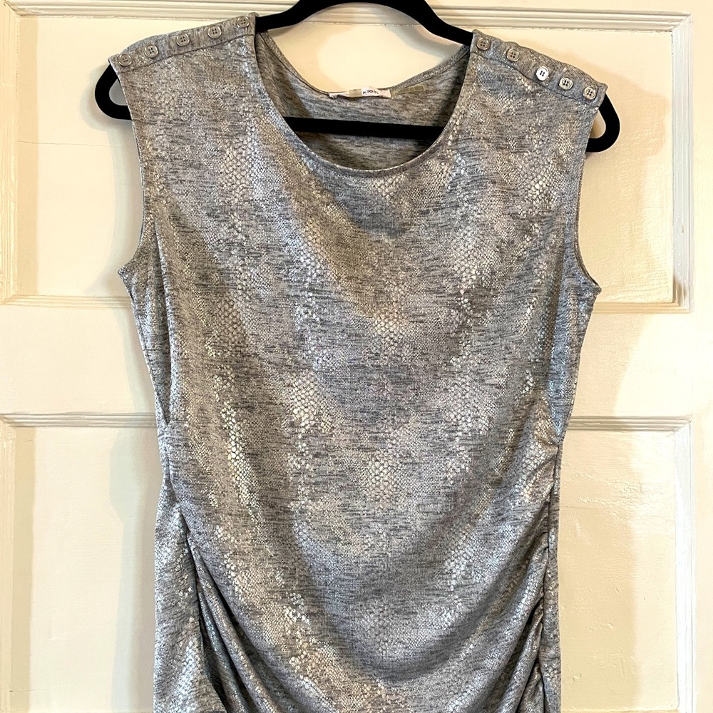Calvin Klein silver shimmer shirt